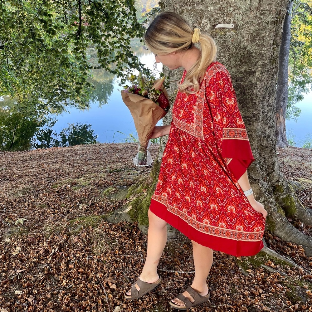 Boho Floral Gypsy Dress